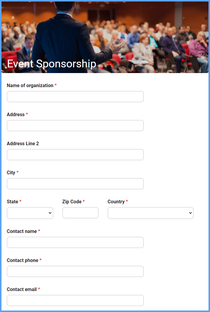 Sponsorship Form