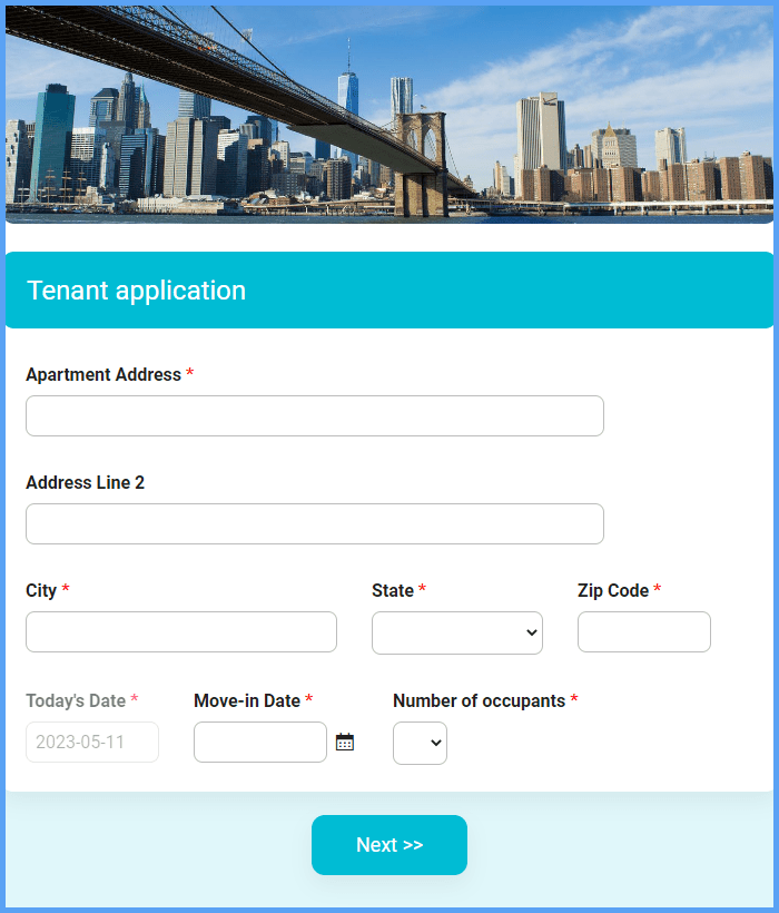 Tenant Application Form