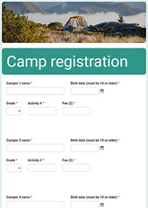 Activity Registration Form