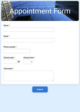 Appointment Form Template