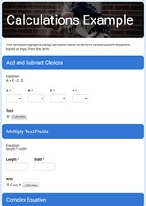 Calculations Example