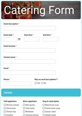 Catering Form