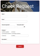 Check Request Form