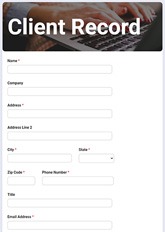 Client Record Form