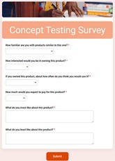 Concept Testing Survey
