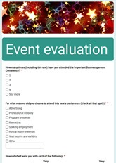 Event Evaluation Form