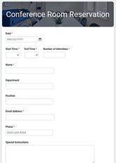 Conference Room Reservation Form