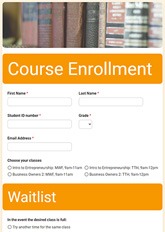 Course Enrollment Form