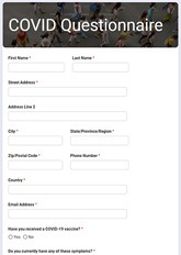 COVID-19 Questionnaire Form