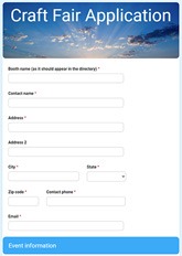 Craft Fair Application Form