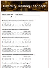 Diversity Training Feedback