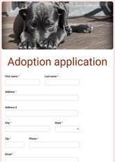 Dog Application Form