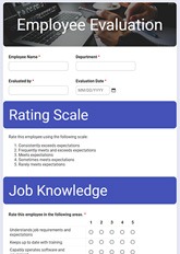 Employee Evaluation Form