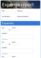 Expense Report Form