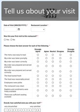 Fast Food Customer Satisfaction Survey