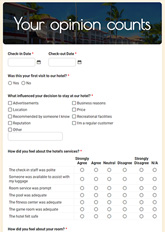 Hotel Evaluation Form