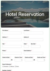 Hotel Reservation Form