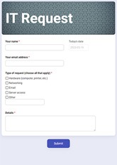 IT Request Form