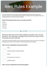 Item Rules Example
