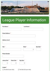 League Signup Form