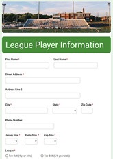 League Signup Form