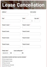 Lease Cancellation Agreement Form