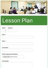 Lesson Plan Form