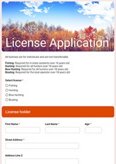 License Application