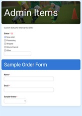 Enhance Form Functionality with Admin Items