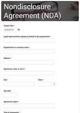 Non Disclosure Agreement (NDA)