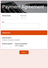 Payment Agreement Form