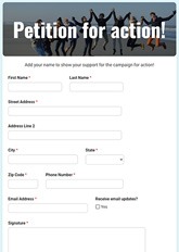 Petition with Signatures