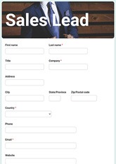 Sales Lead Form