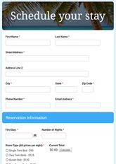 Scheduling Form