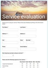 General Service Evaluation Form