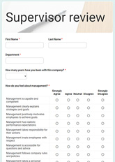 Supervisor Evaluation Form