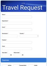 Travel Request Form