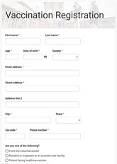 COVID-19 Vaccination Registration Form