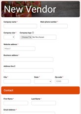 Vendor Form