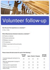 Volunteer Satisfaction Form