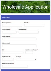 Wholesale Application Form