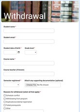 Withdrawal Form