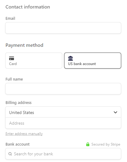 Formsite compare payment processors Stripe example
