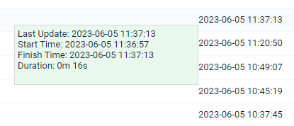 Formsite result timestamps Results Table