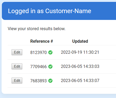 Formsite result timestamps Save and Return