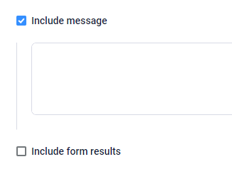 Formsite custom Notification results message