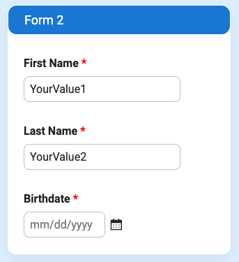 Formsite form list portal Pre-populate
