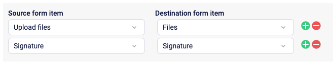 Formsite Workflow files mapping