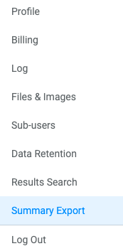 Formsite maintenance tasks Summary Export