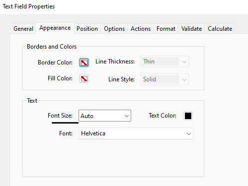 Formsite PDF tips font size auto